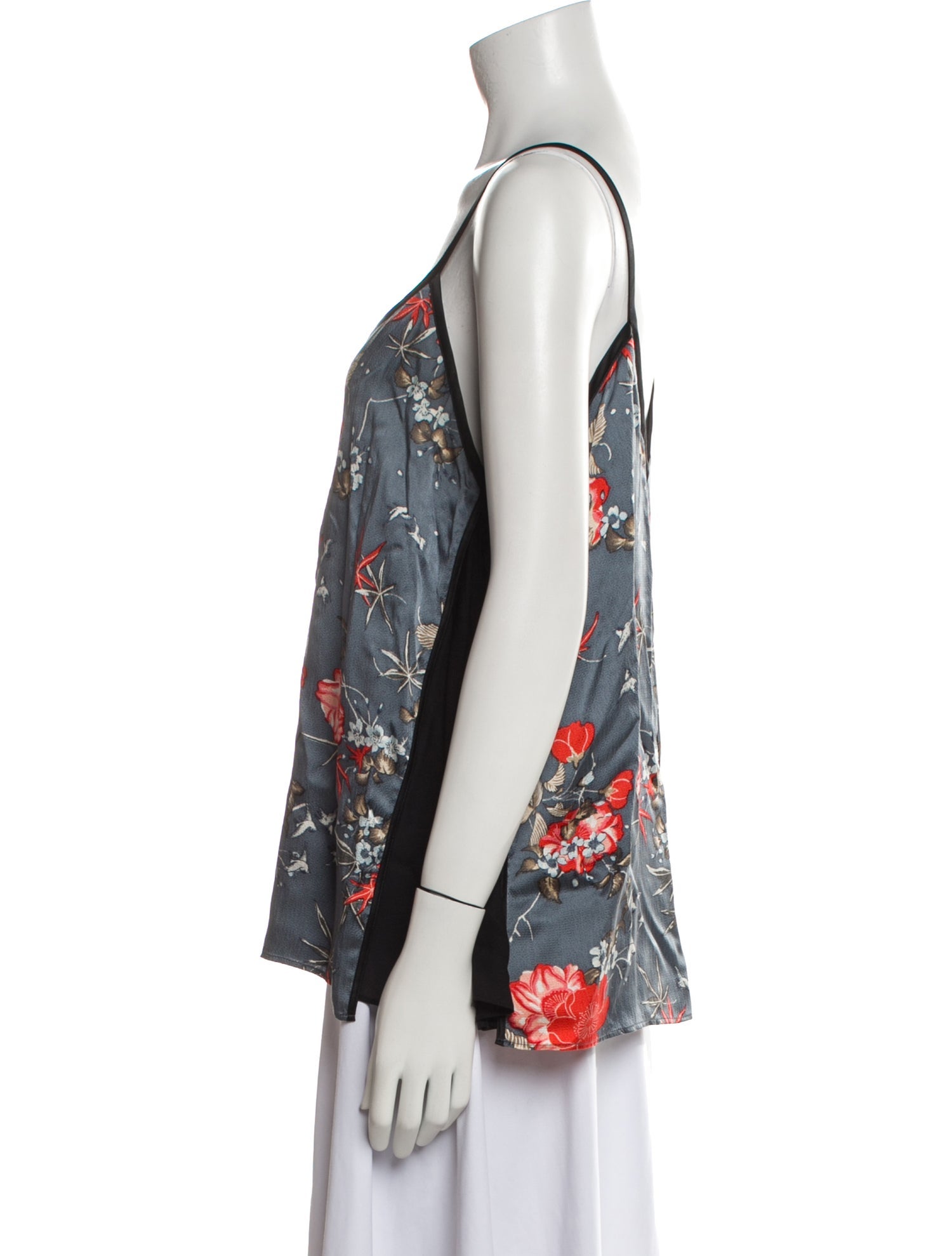 Cinq à Sept Silk Floral Print Top