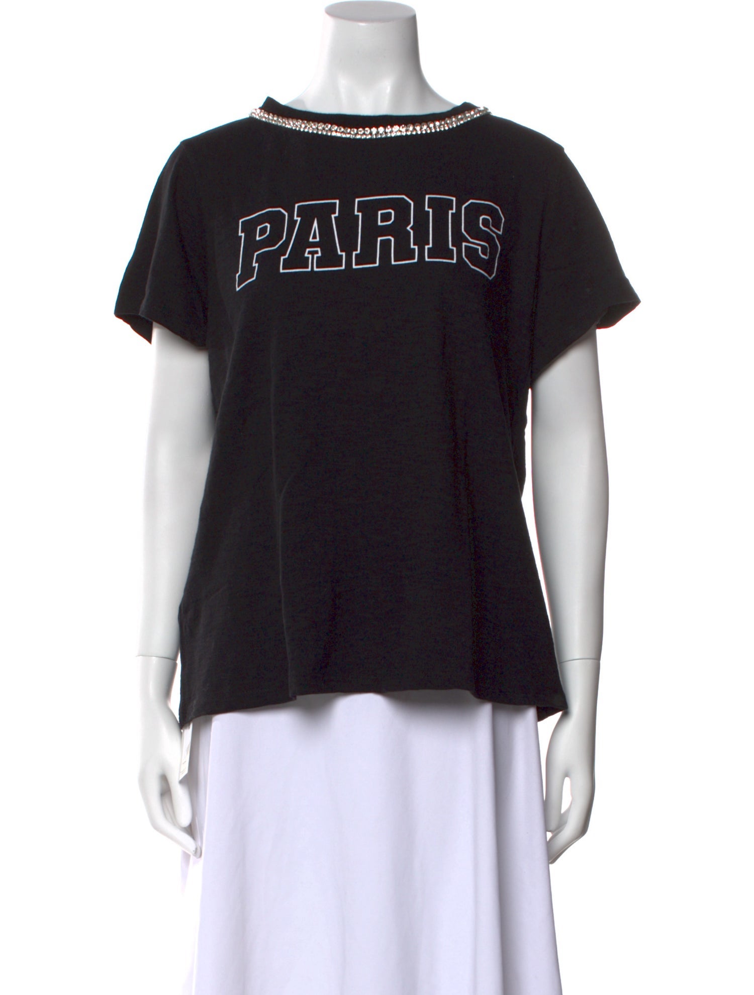 Dries Van Noten Crew Neck Short Sleeve Sweatshirt - Black