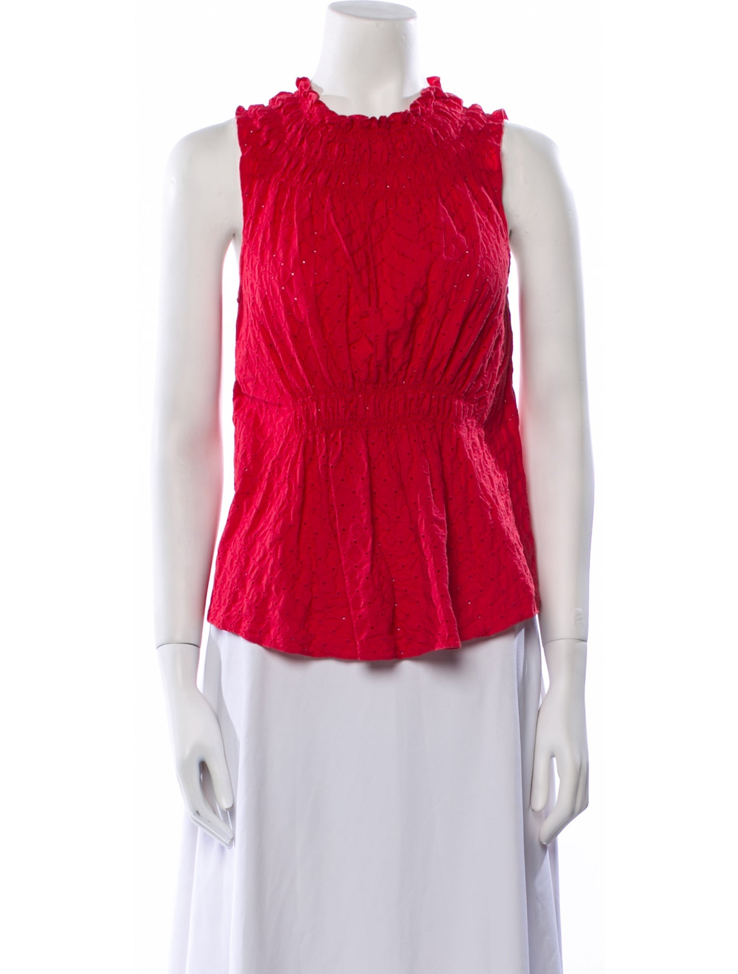 Cinq à Sept Crew Neck Sleeveless Top