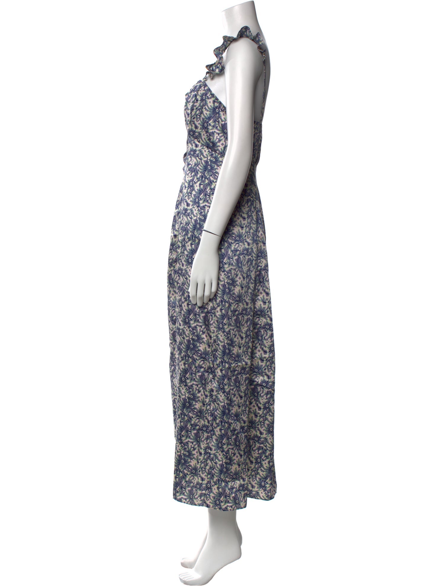 Cinq à Sept Floral Print Long Dress