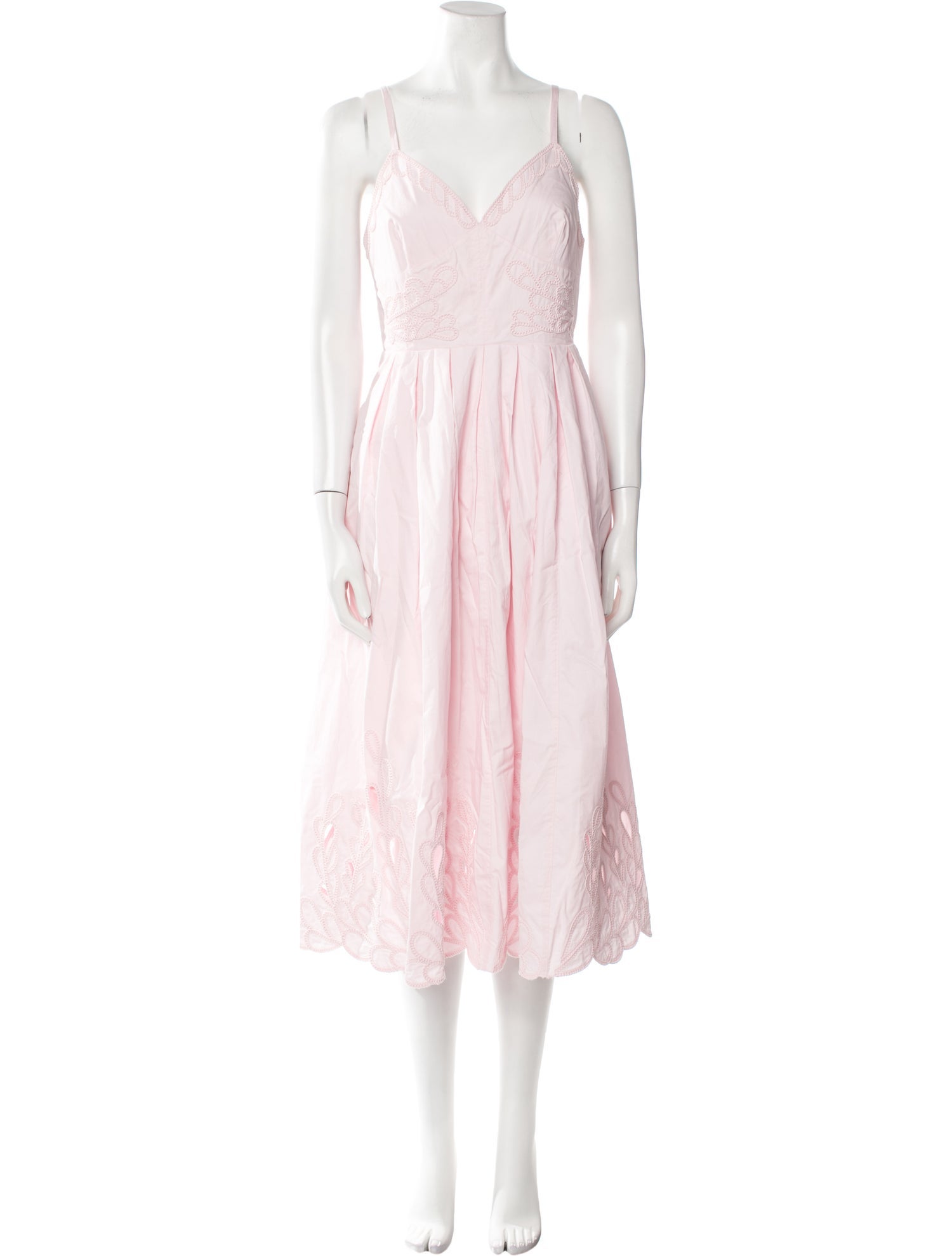 Cinq à Sept V-Neck Midi Length Dress