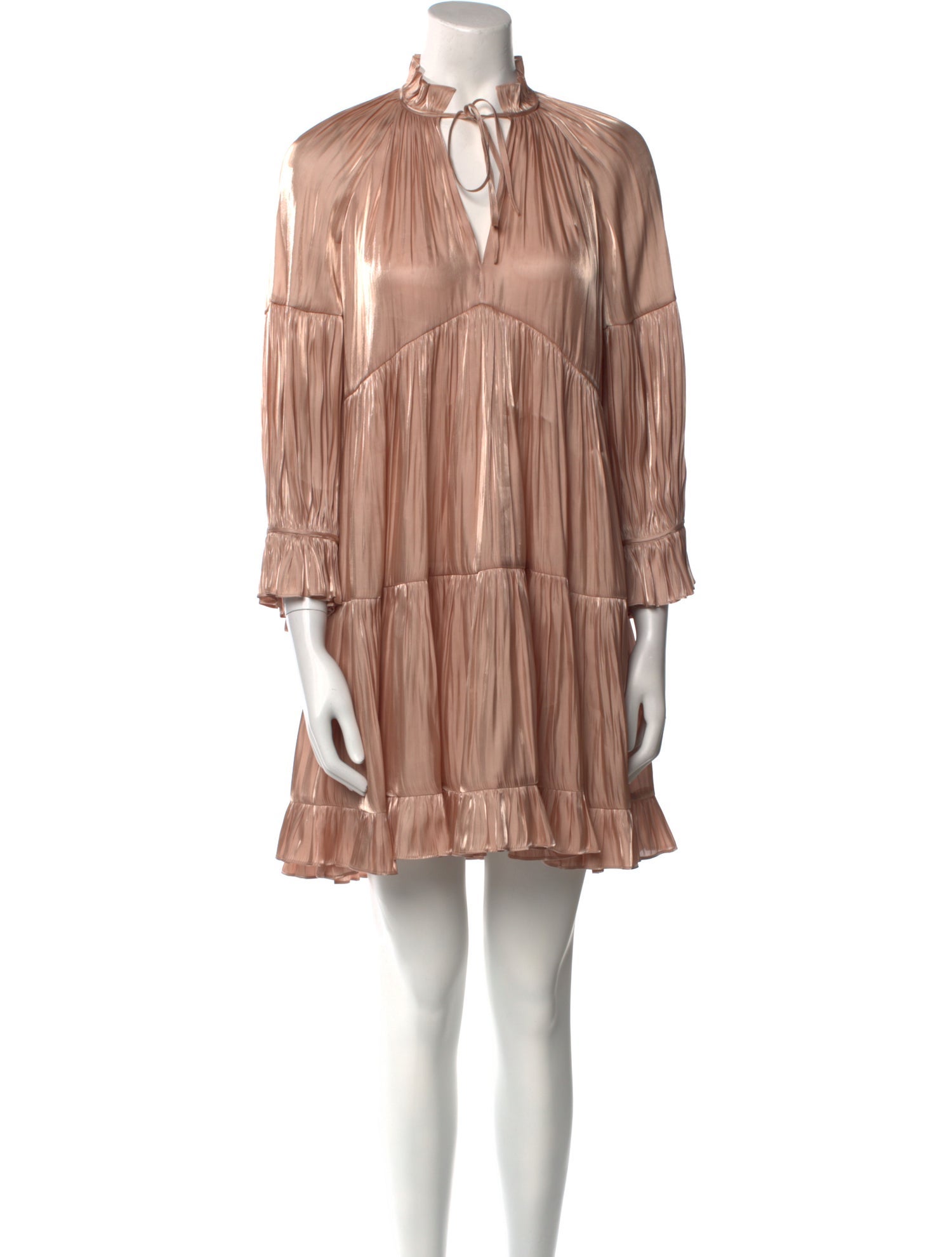 Cinq à Sept Tie Neck Mini Dress