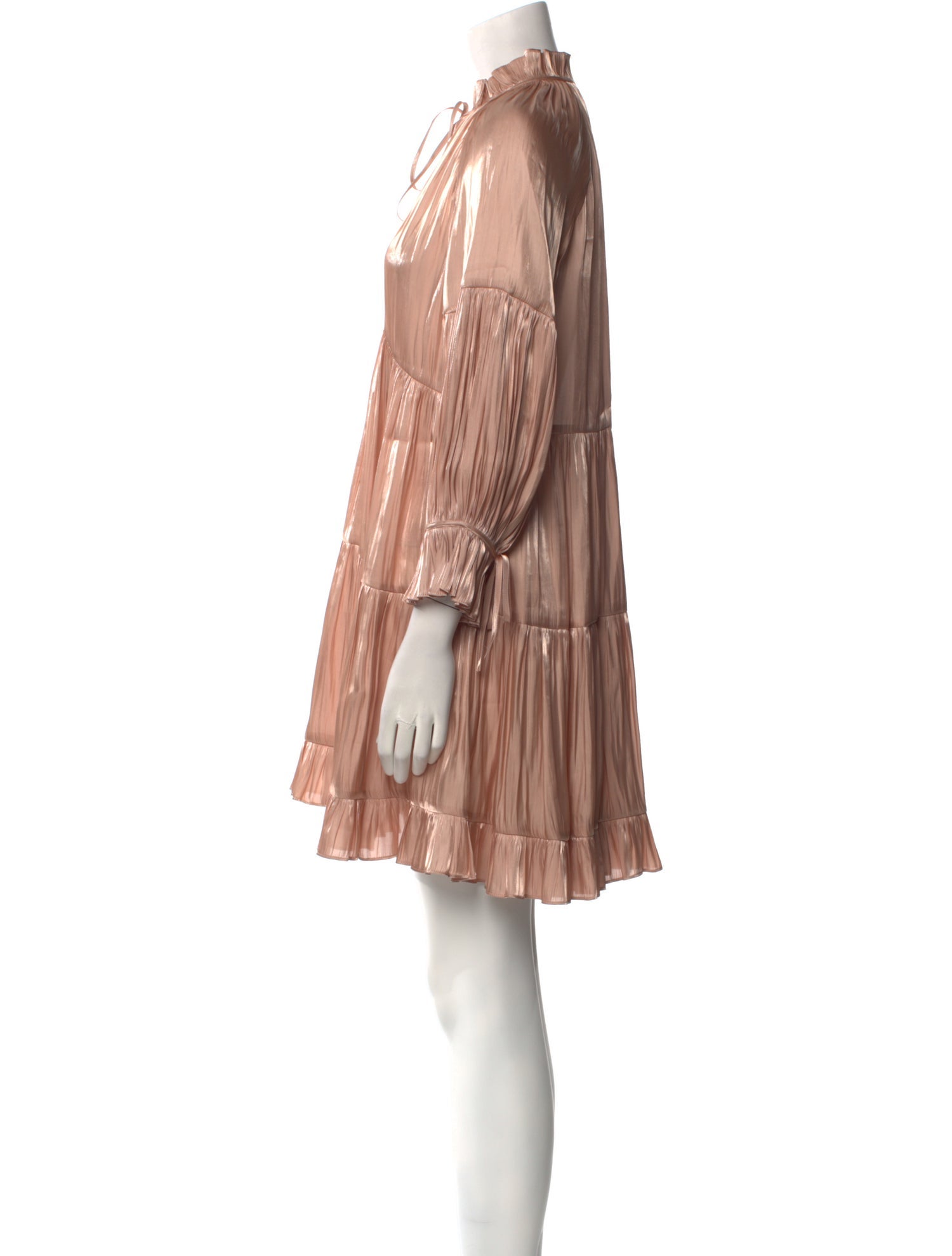 Cinq à Sept Tie Neck Mini Dress