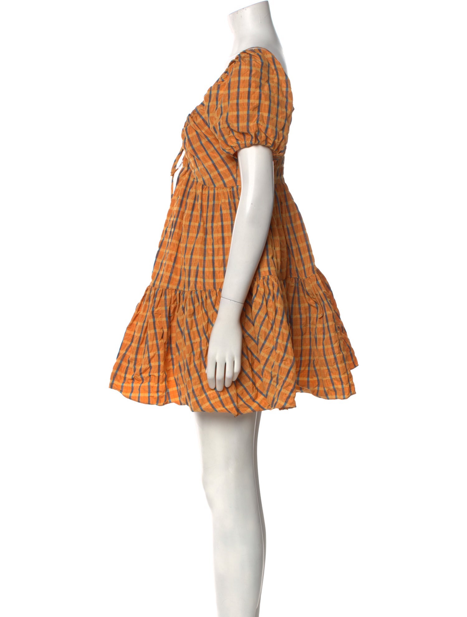 Cinq à Sept Plaid Print Mini Dress