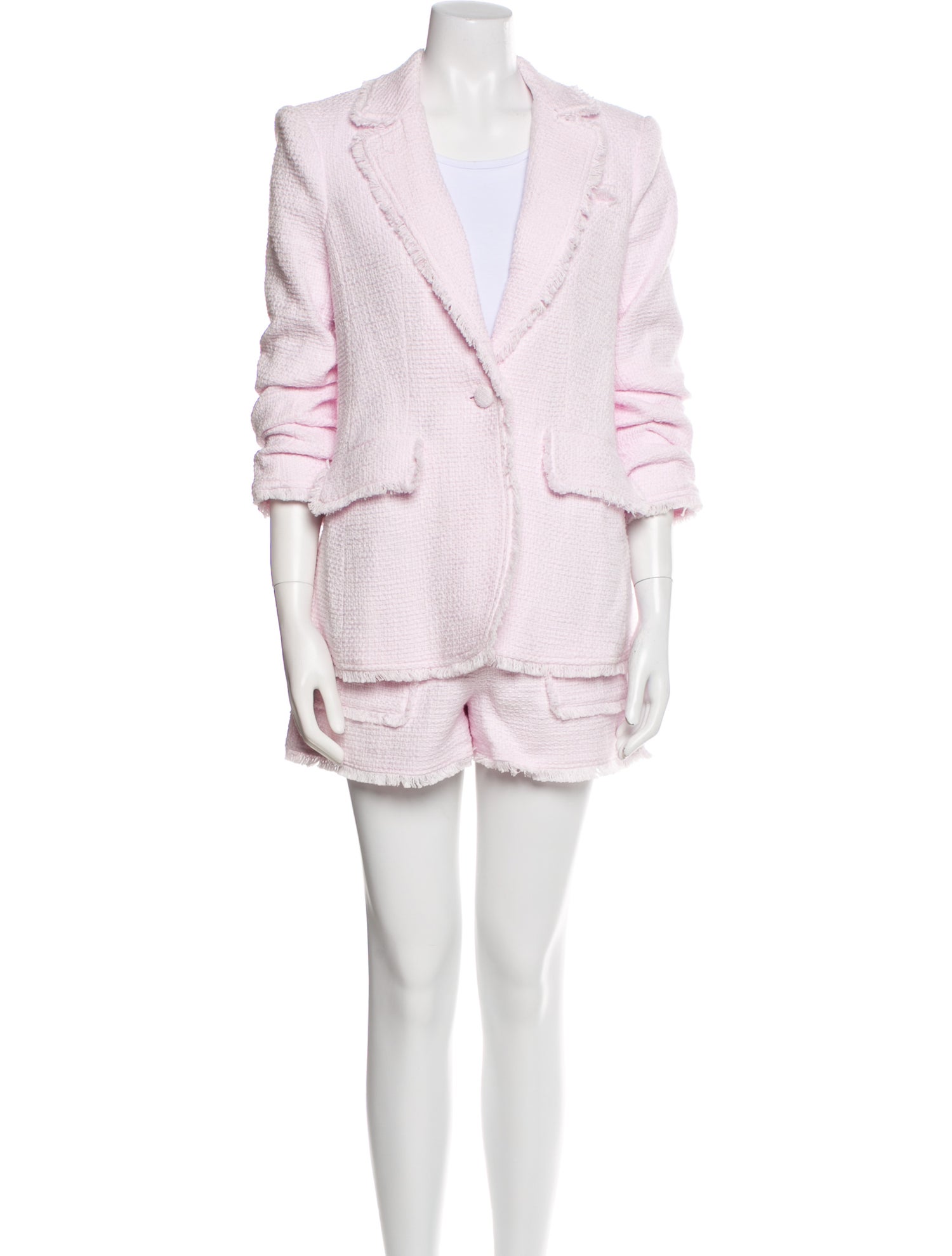 Cinq à Sept Fringe Trim Accent Short Set