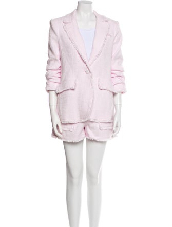 Cinq à Sept Fringe Trim Accent Short Set