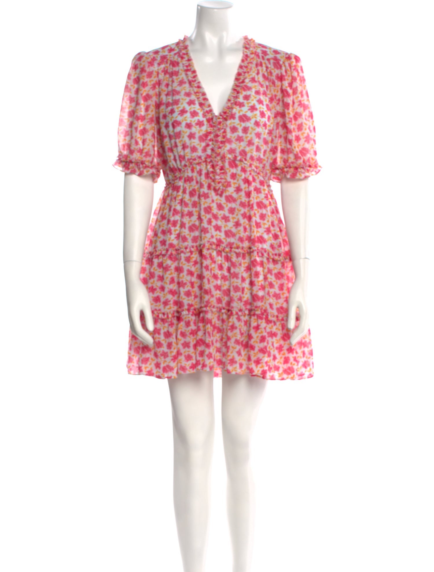 Cinq à Sept Floral Print Mini Dress