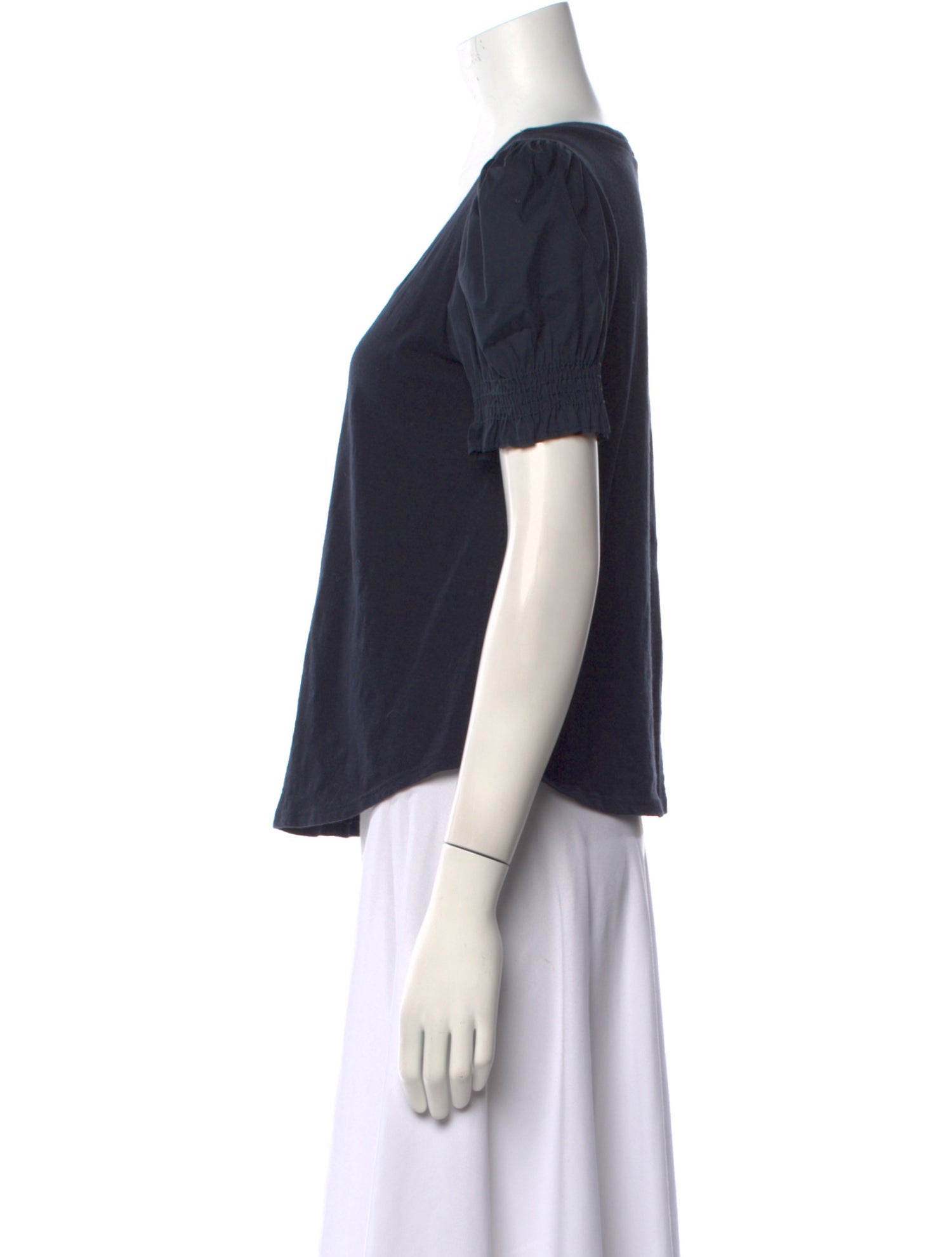 Cinq à Sept Scoop Neck Short Sleeve T-Shirt