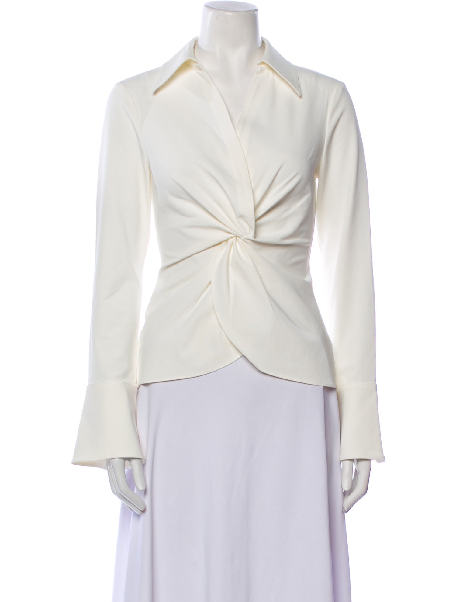 Cinq à Sept V-Neck Long Sleeve Blouse