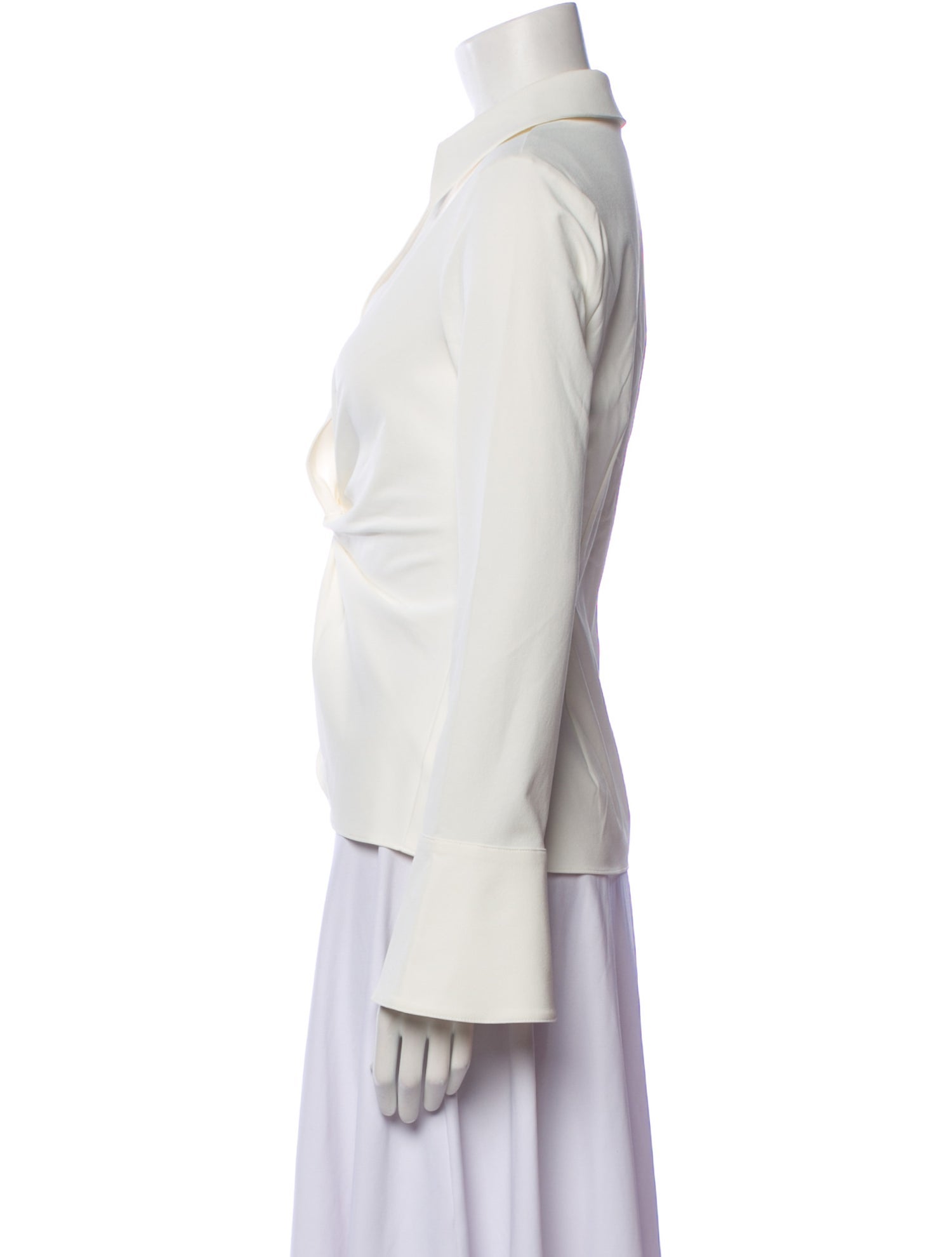 Cinq à Sept V-Neck Long Sleeve Blouse