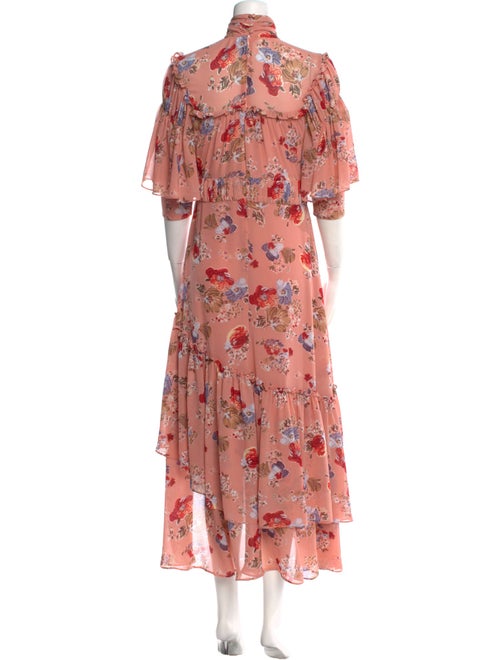 Cinq à Sept Floral Print Long Dress