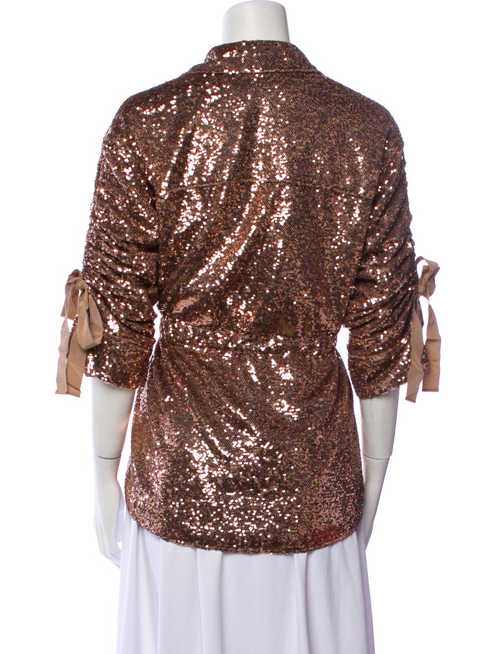 Cinq à Sept Evening Jacket Printed Sequin Embelli… - image 3