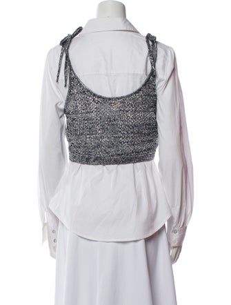 Cinq à Sept Long Sleeve Button-Up Top