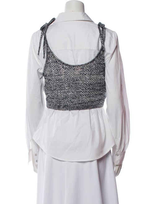 Cinq à Sept Long Sleeve Button-Up Top