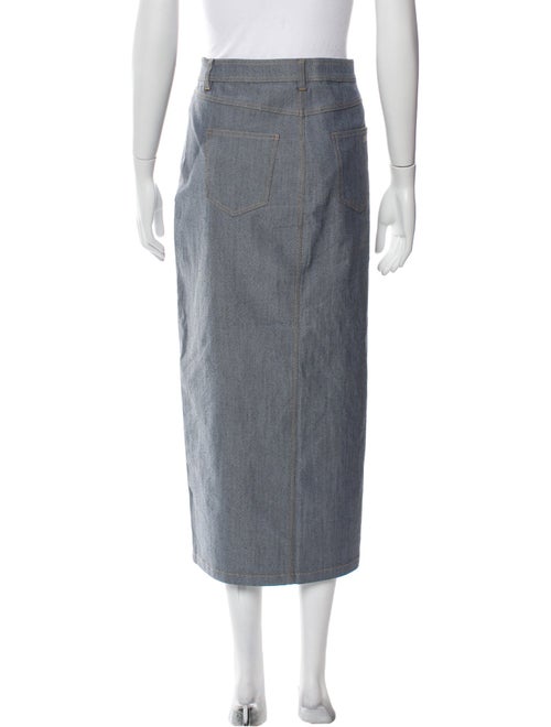 Cinq à Sept Embroidered Accent Midi Length Skirt