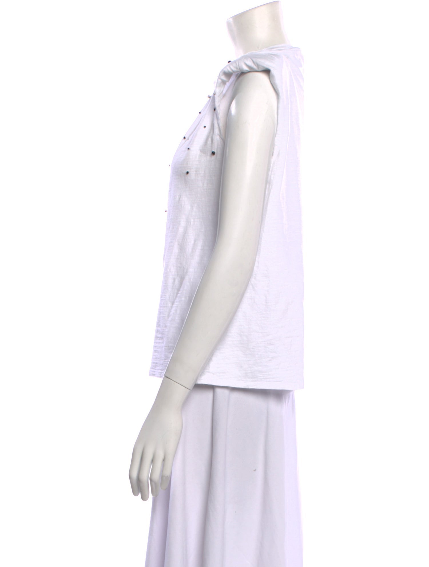 Cinq à Sept Crew Neck Sleeveless Top