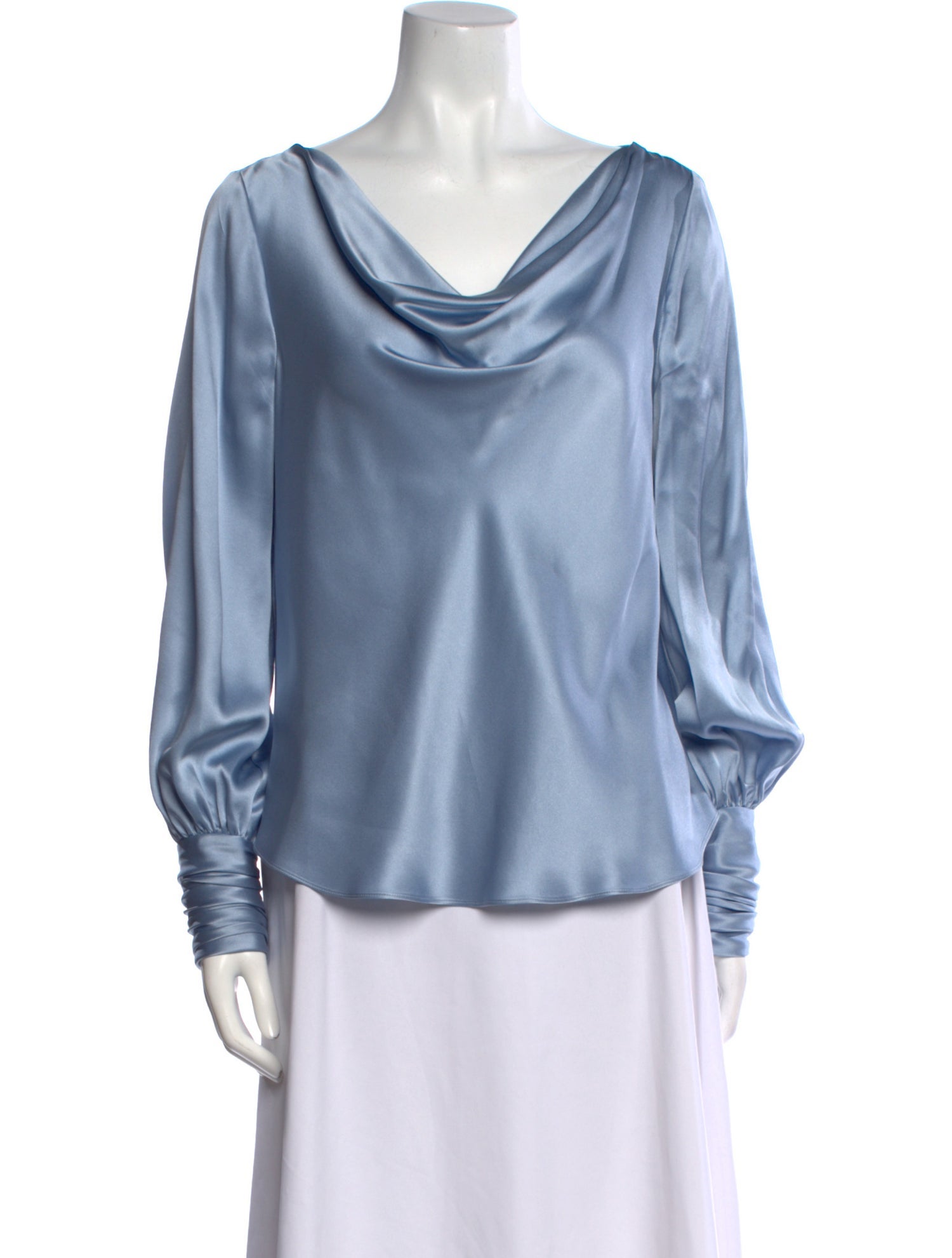 Cinq à Sept Silk Cowl Neck Blouse
