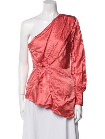 Cinq à Sept Tops Silk One-Shoulder Blouse S