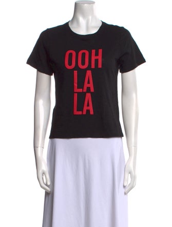 Cinq à Sept Graphic Print Crew Neck T-Shirt