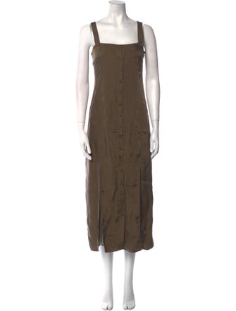 Cinq à Sept Square Neckline Long Dress