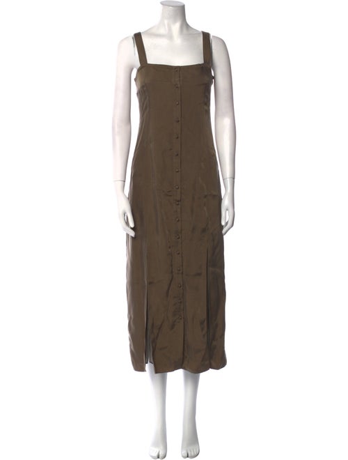 Cinq à Sept Square Neckline Long Dress