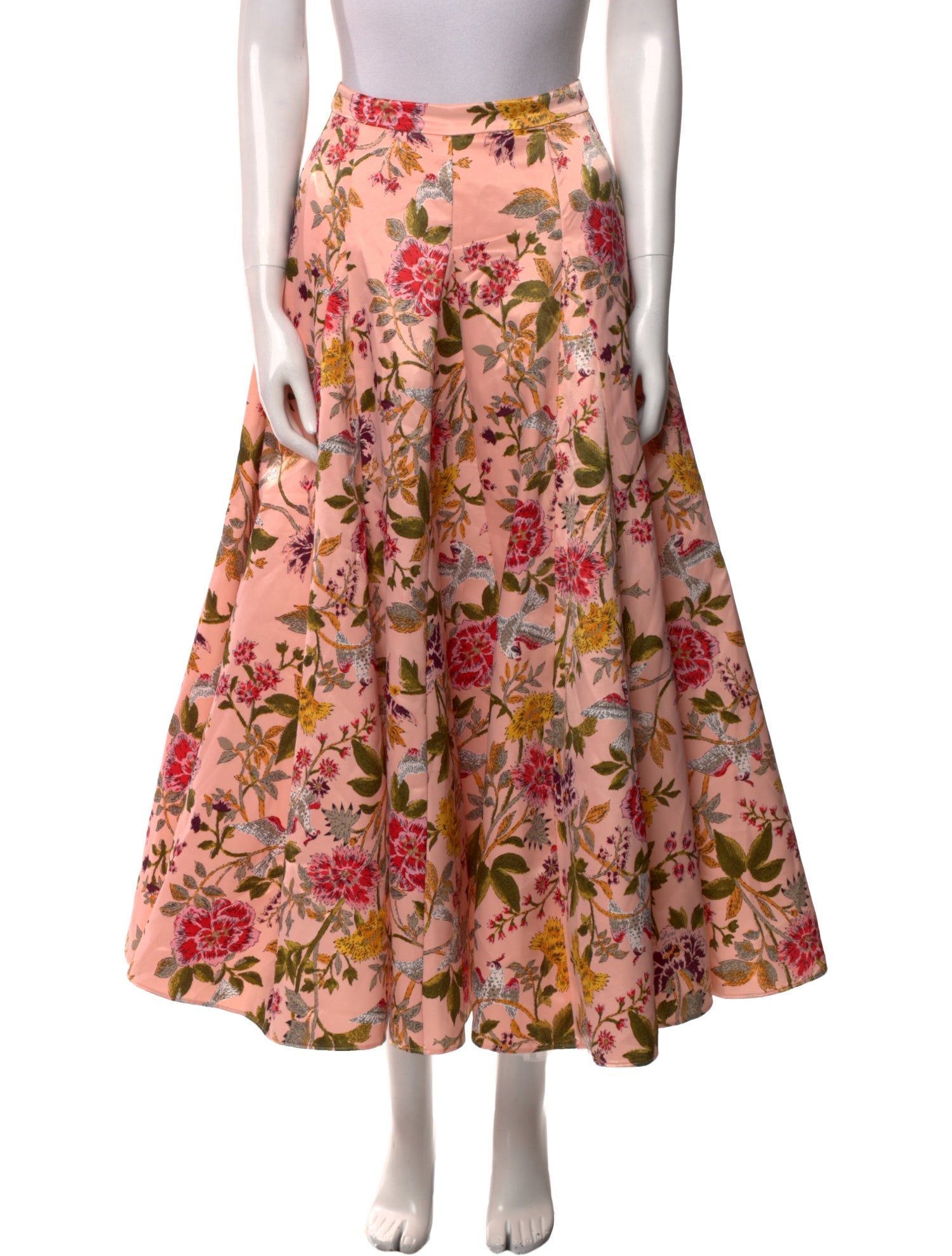 Cinq à Sept Floral Print Midi Length Skirt w/ Tags