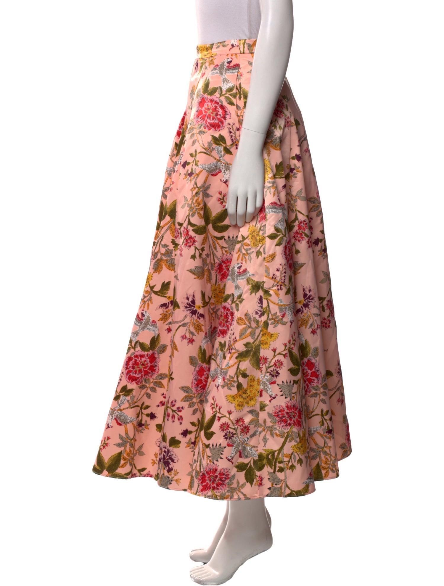 Cinq à Sept Floral Print Midi Length Skirt w/ Tags