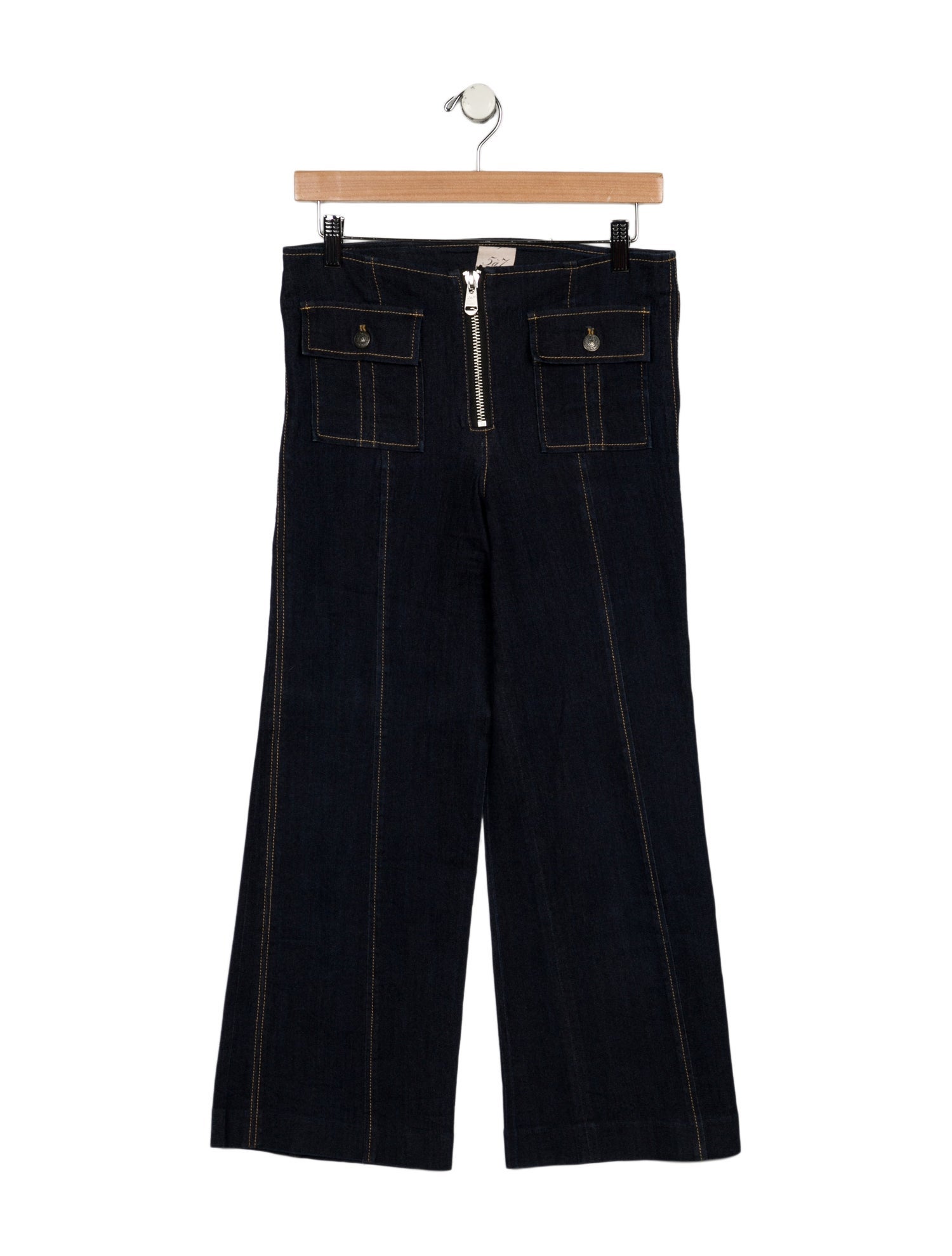 Cinq à Sept Mid-Rise Wide Leg Jeans