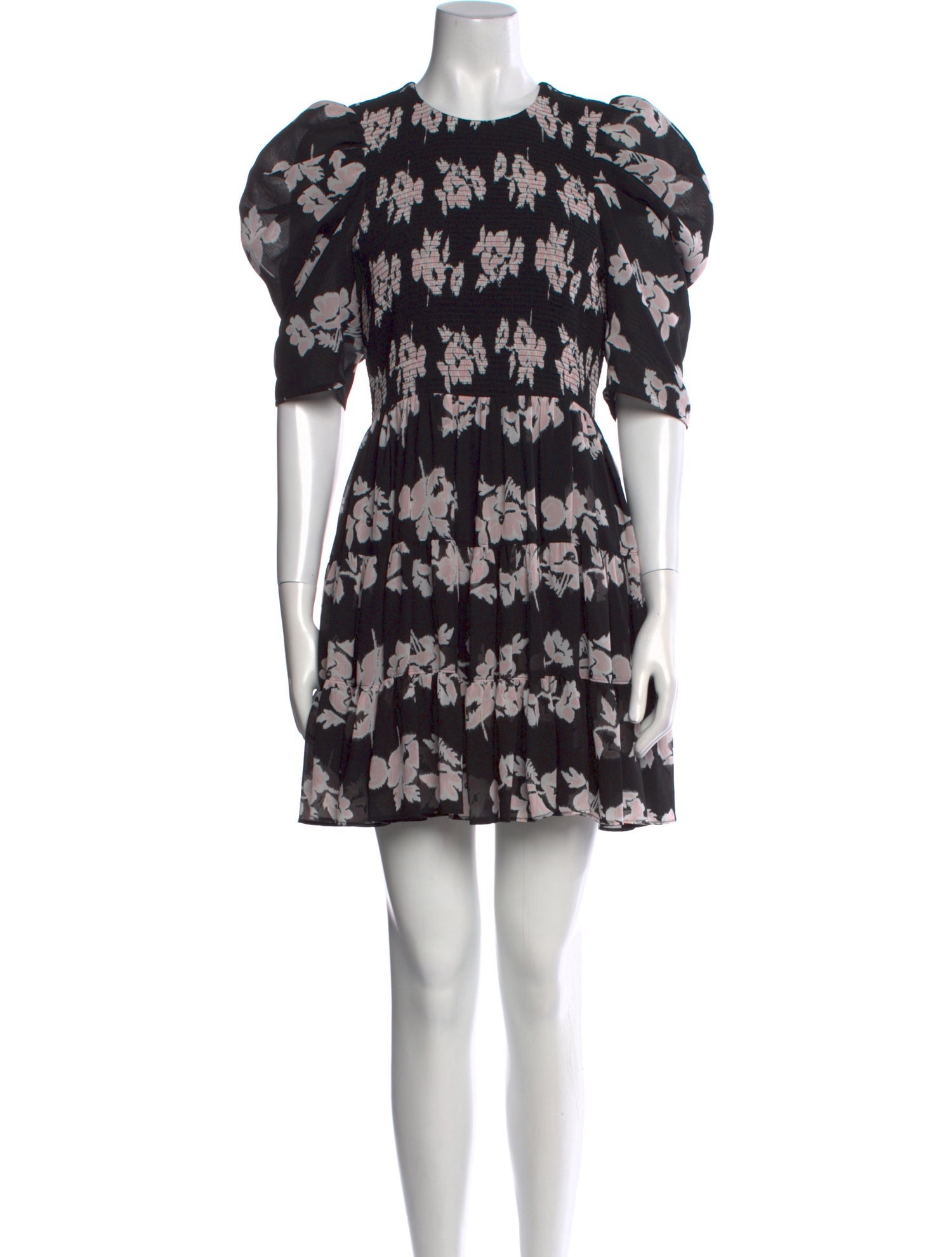 Cinq à Sept Floral Print Mini Dress