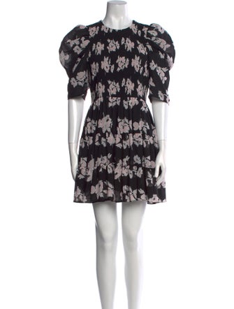 Cinq à Sept Floral Print Mini Dress