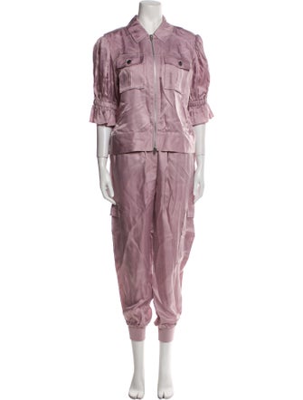 Cinq à Sept Ruffle Embellishment Pant Set