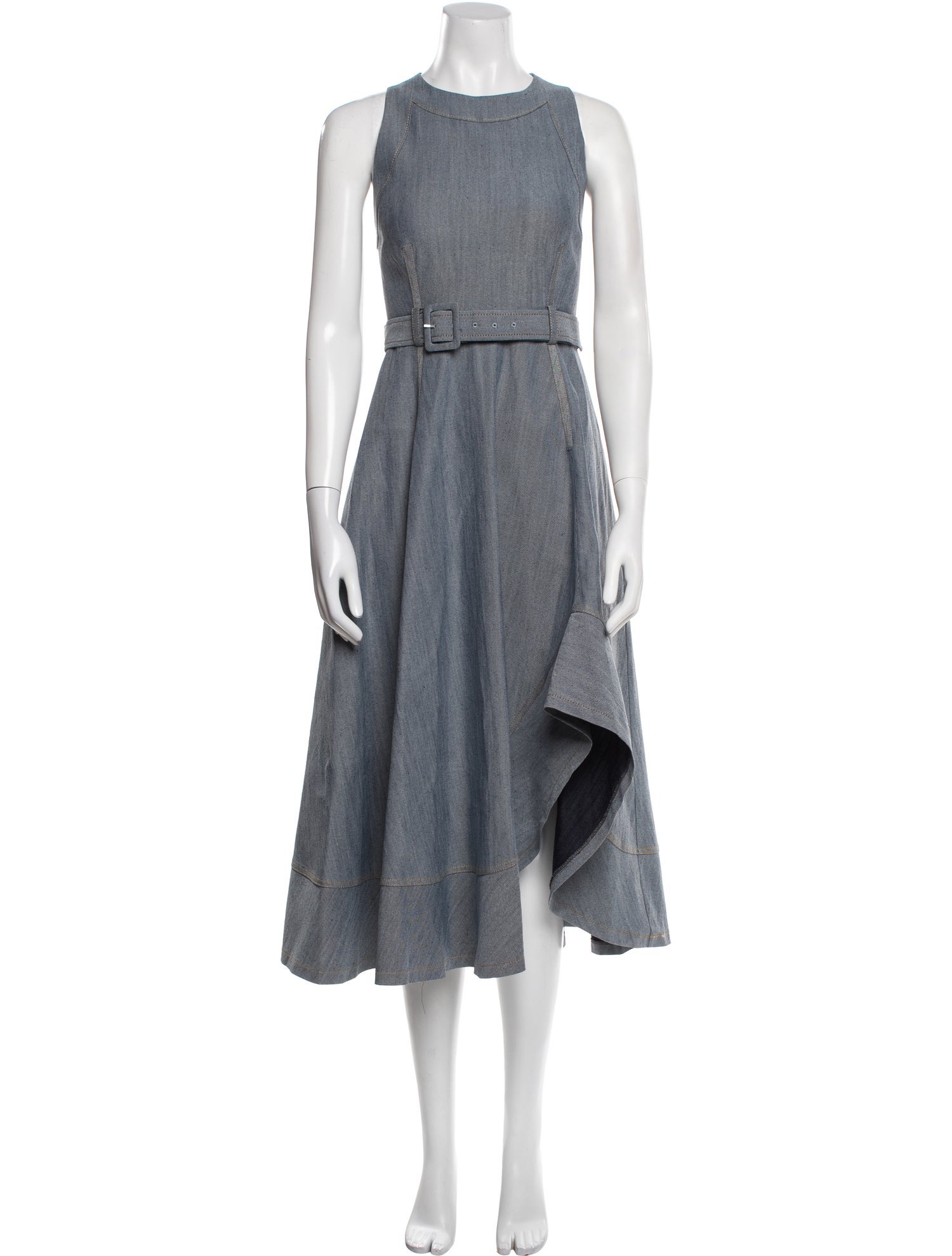 Cinq à Sept Crew Neck Long Dress