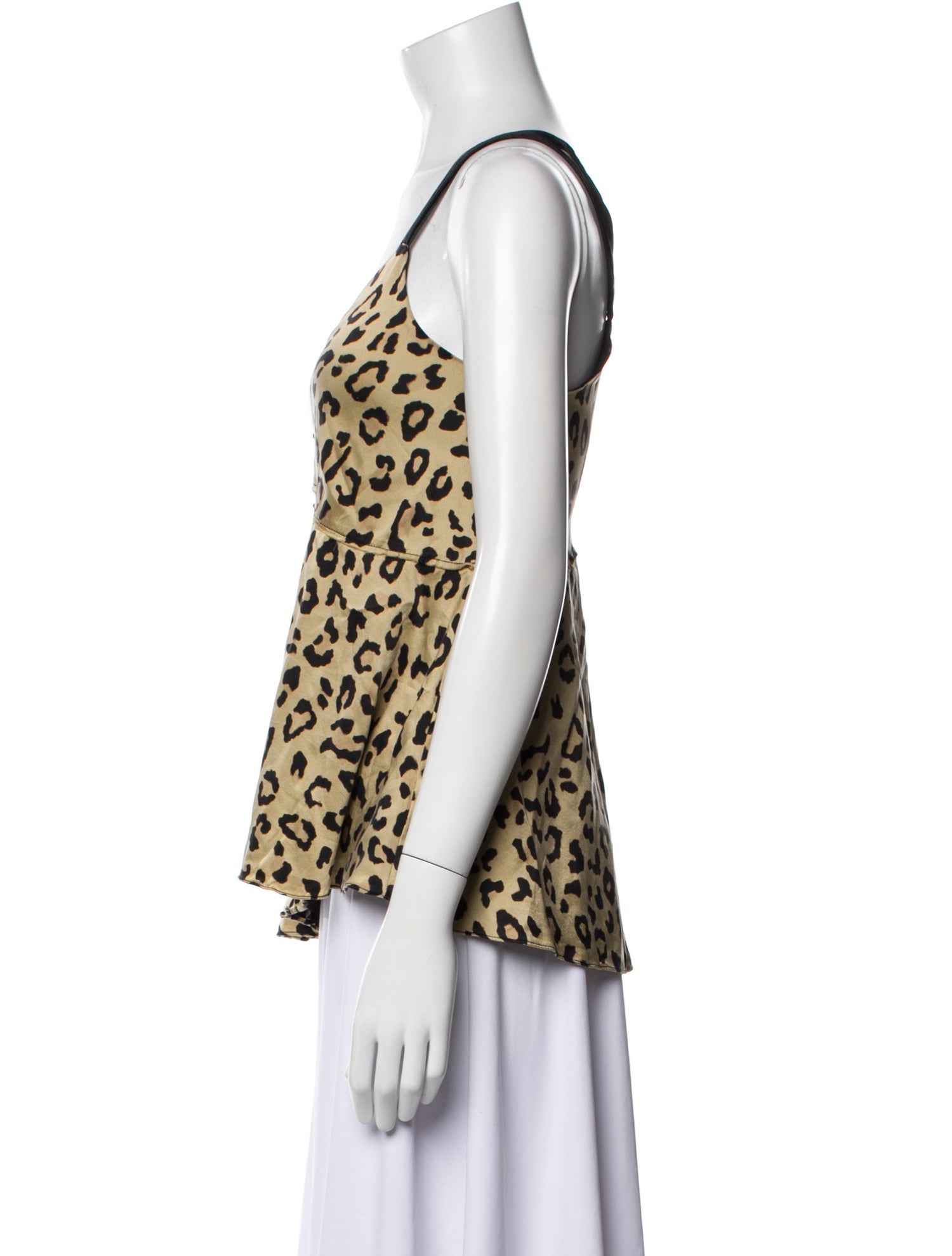 Cinq à Sept Silk Animal Print Top