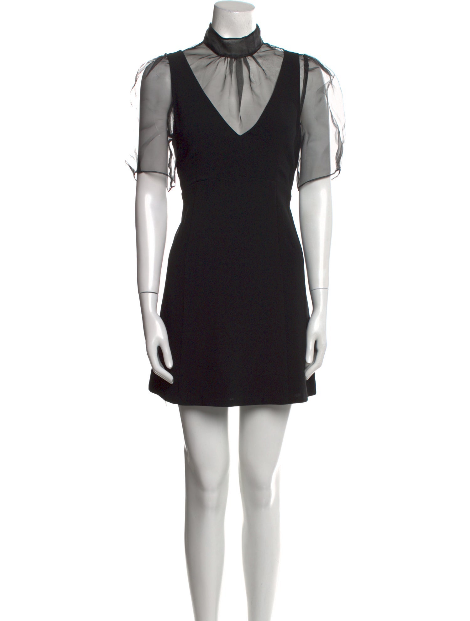 Cinq à Sept Mock Neck Mini Dress