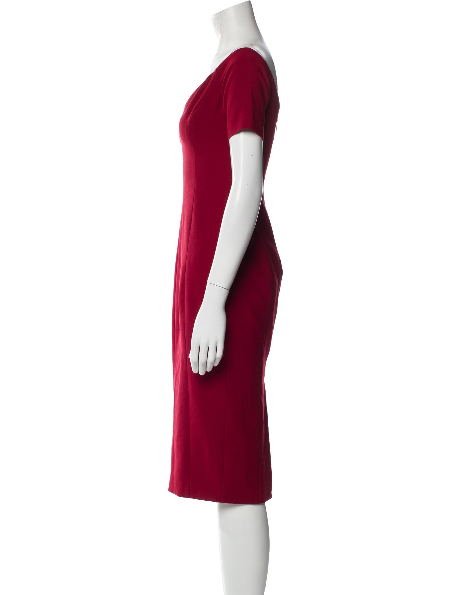 Cinq à Sept V-Neck Midi Length Dress