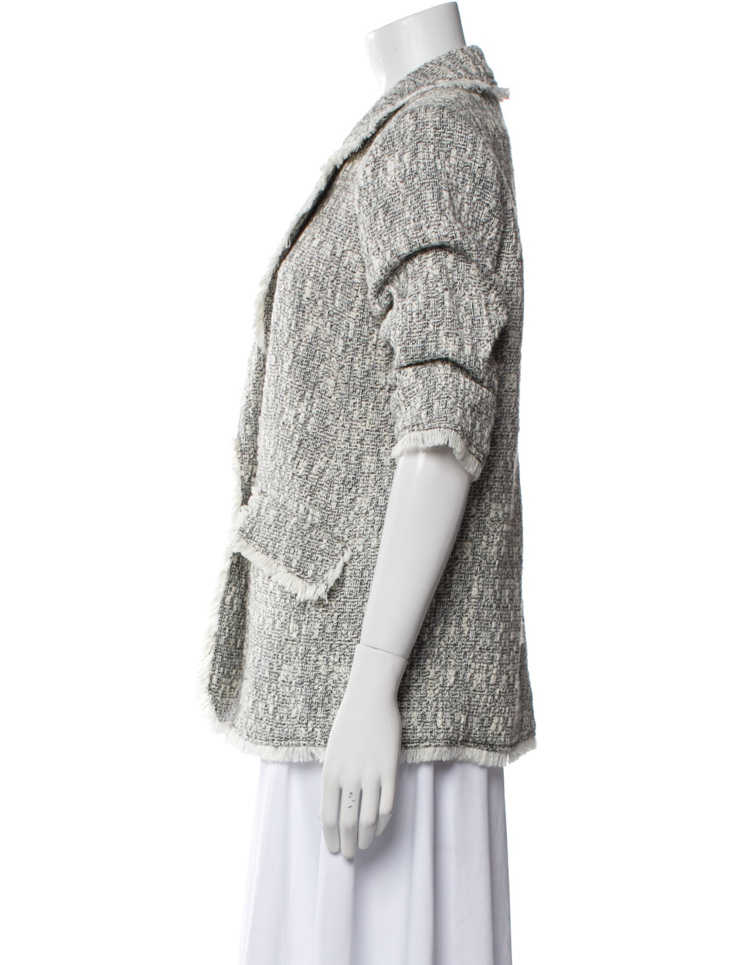 Cinq à Sept Tweed Pattern Blazer