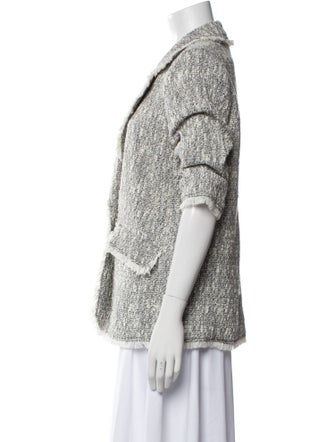 Cinq à Sept Tweed Pattern Blazer