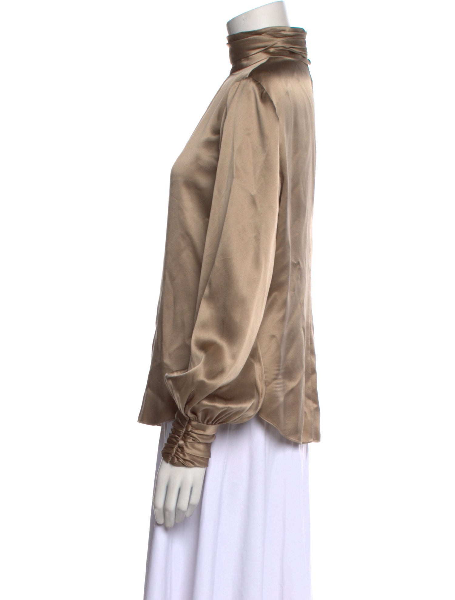 Cinq à Sept Silk Mock Neck Blouse