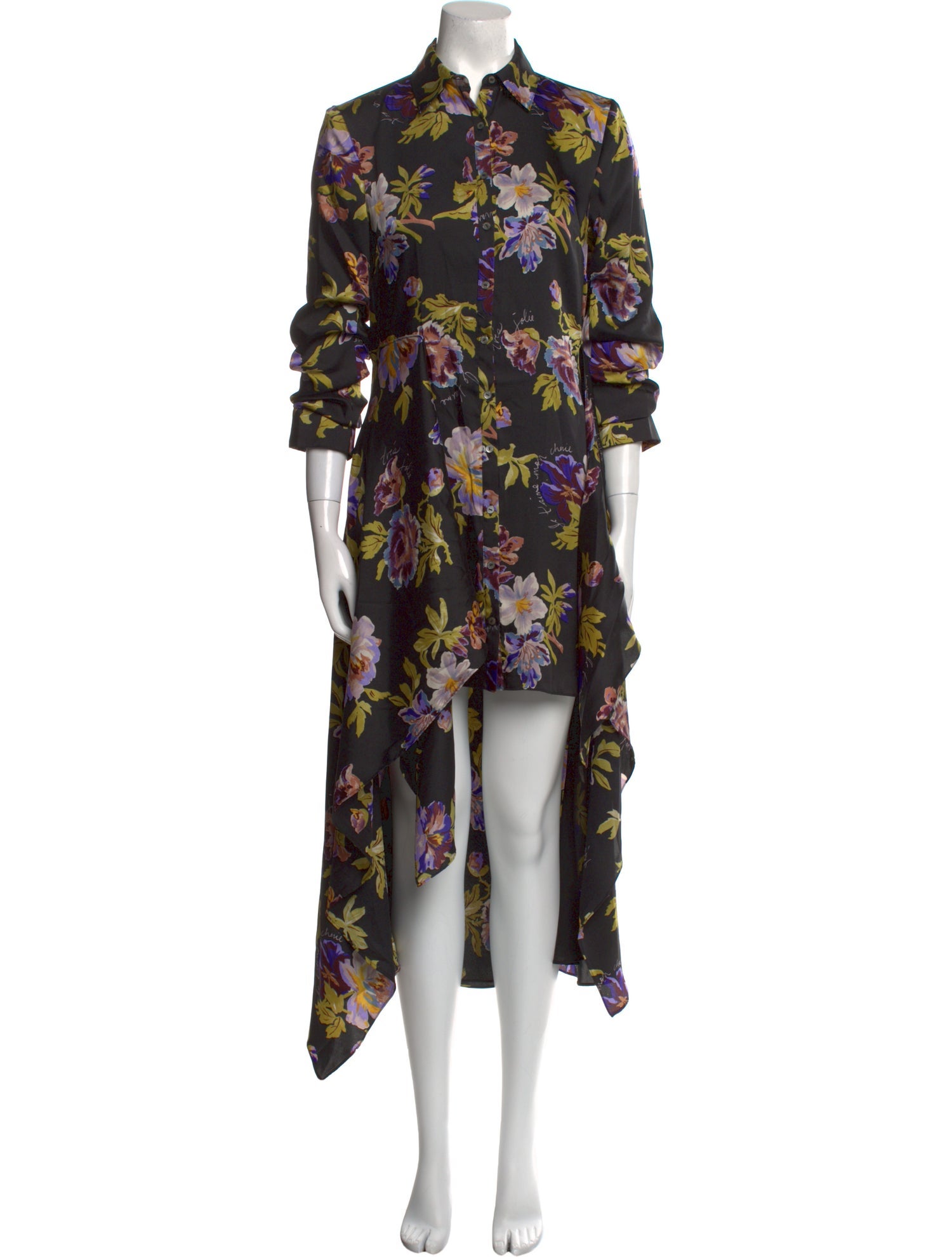 Cinq à Sept Floral Print Long Dress