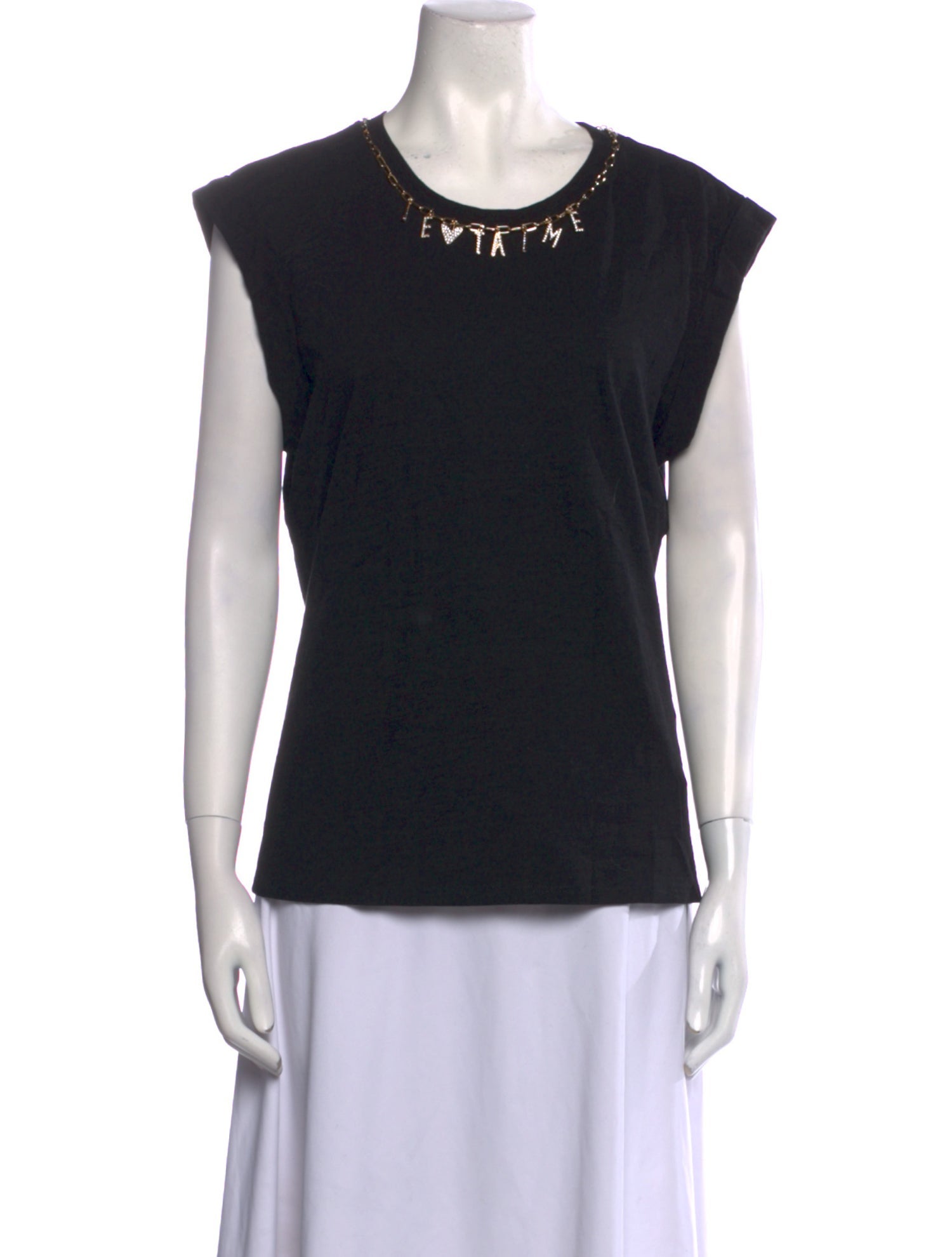 Cinq à Sept Scoop Neck Short Sleeve T-Shirt