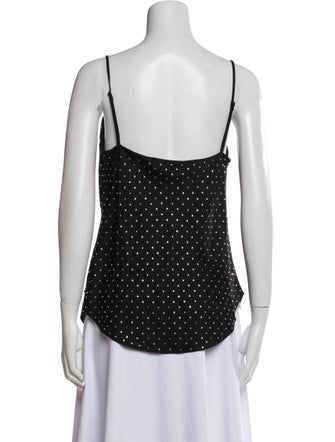 Cinq à Sept Polka Dot Print Cowl Neck Top