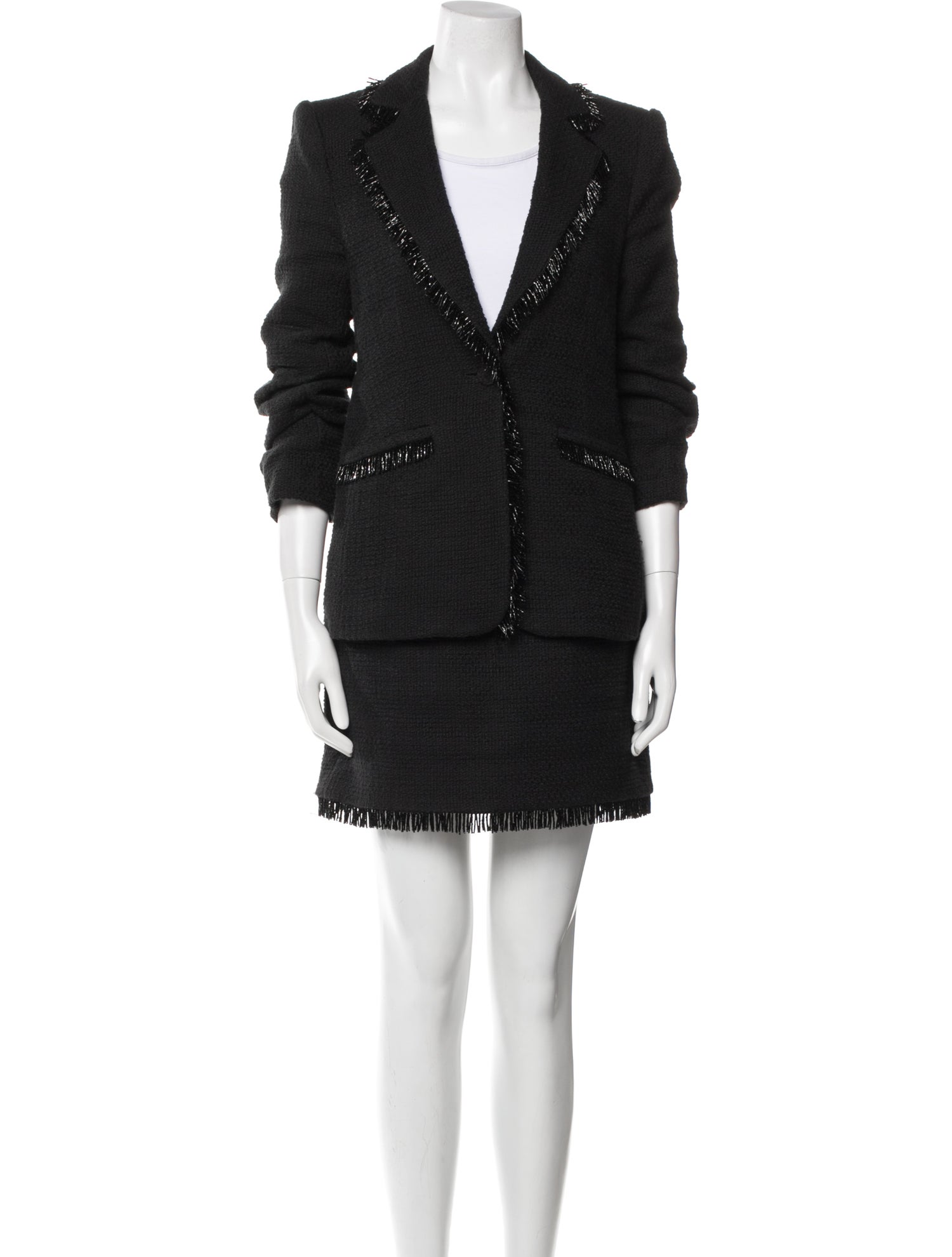 Cinq à Sept Tassel Accents Skirt Set