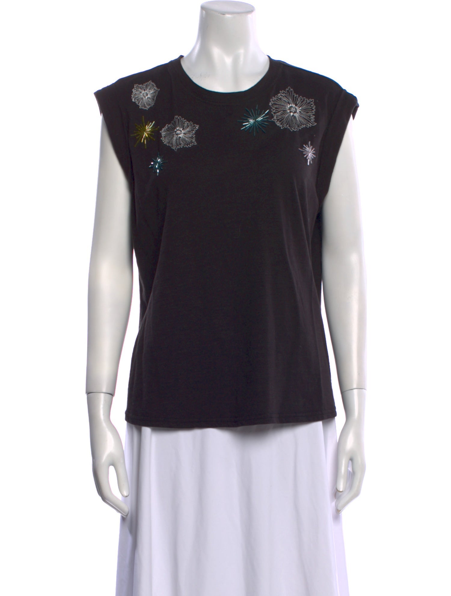 Cinq à Sept Crew Neck Short Sleeve T-Shirt