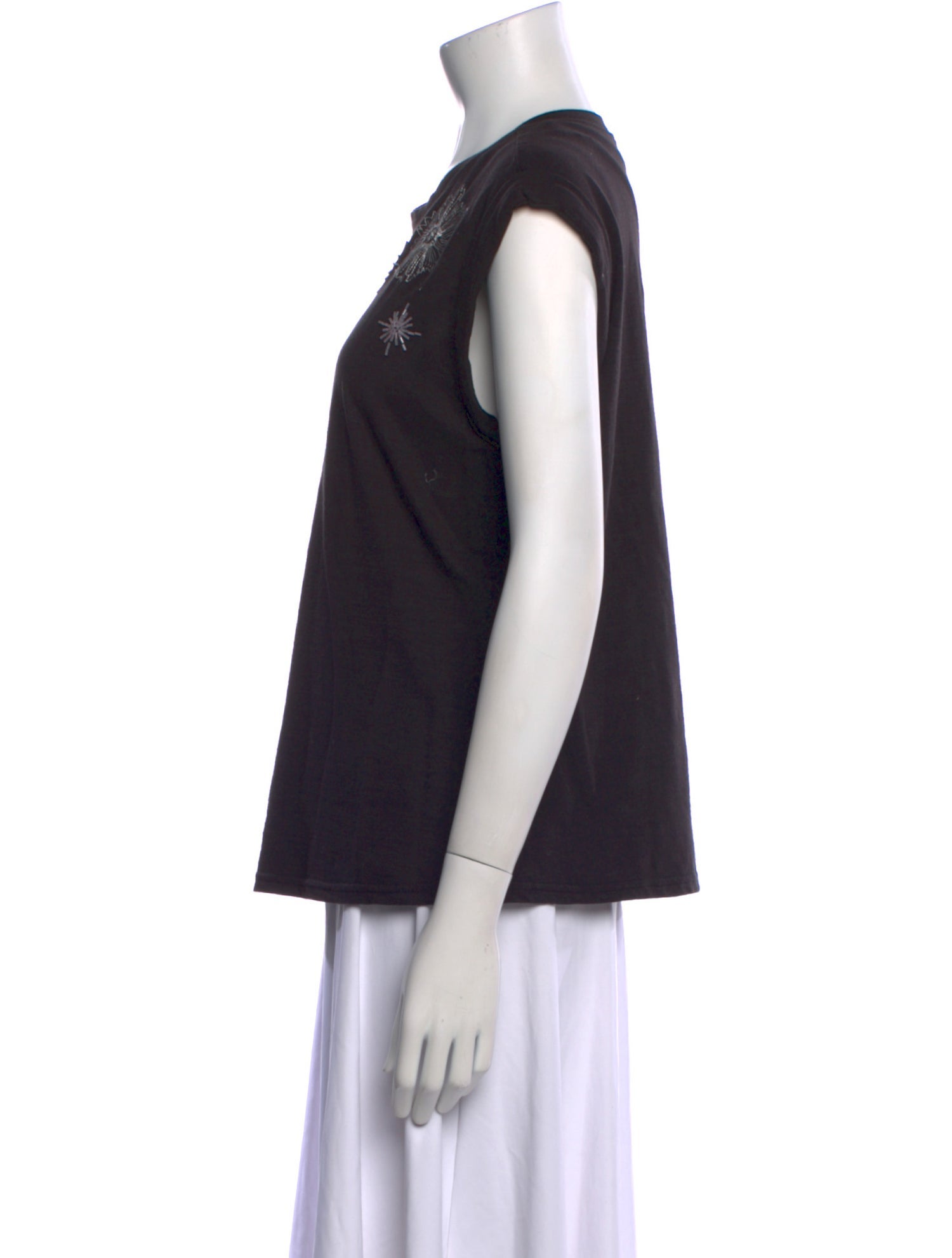 Cinq à Sept Crew Neck Short Sleeve T-Shirt