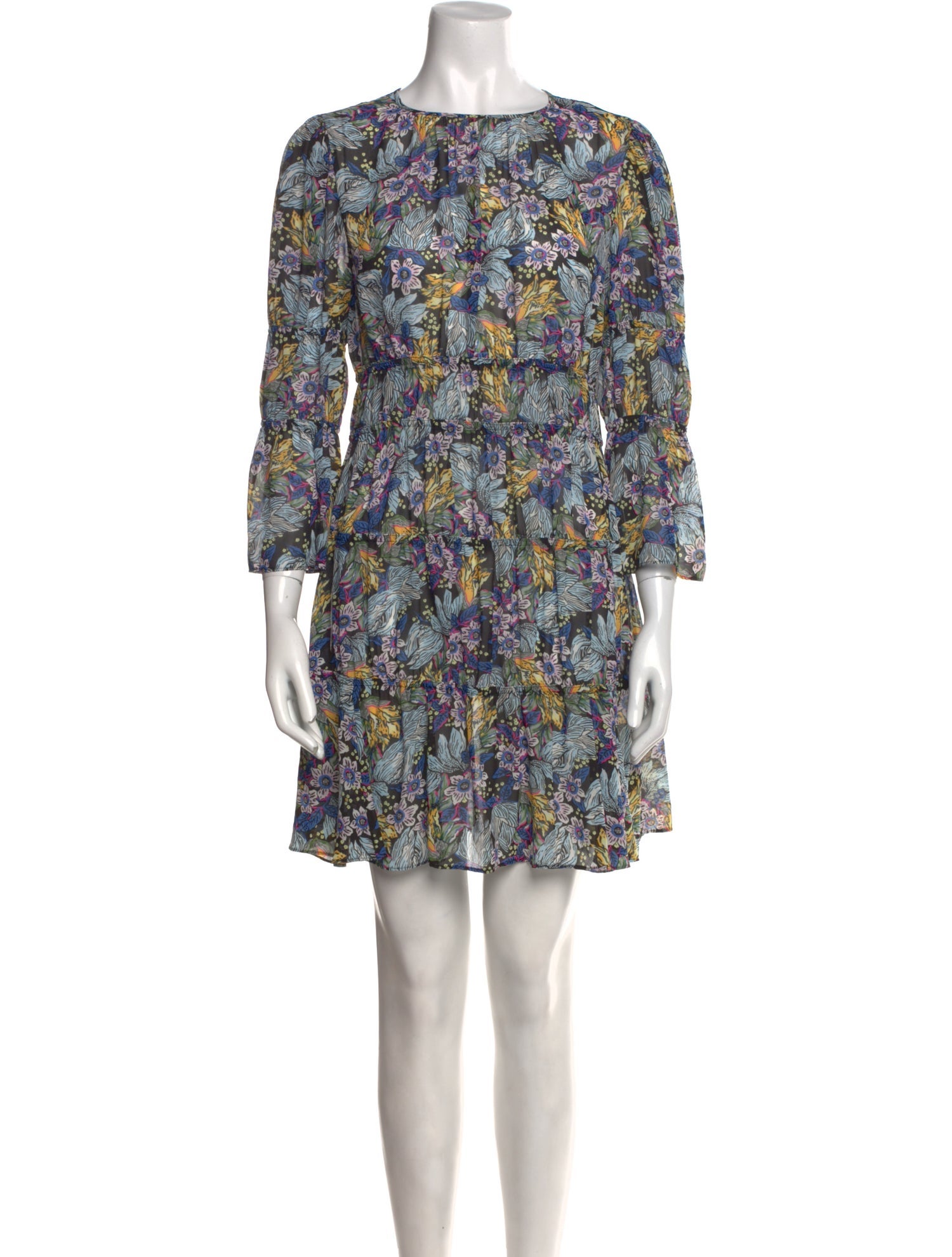 Cinq à Sept Floral Print Mini Dress