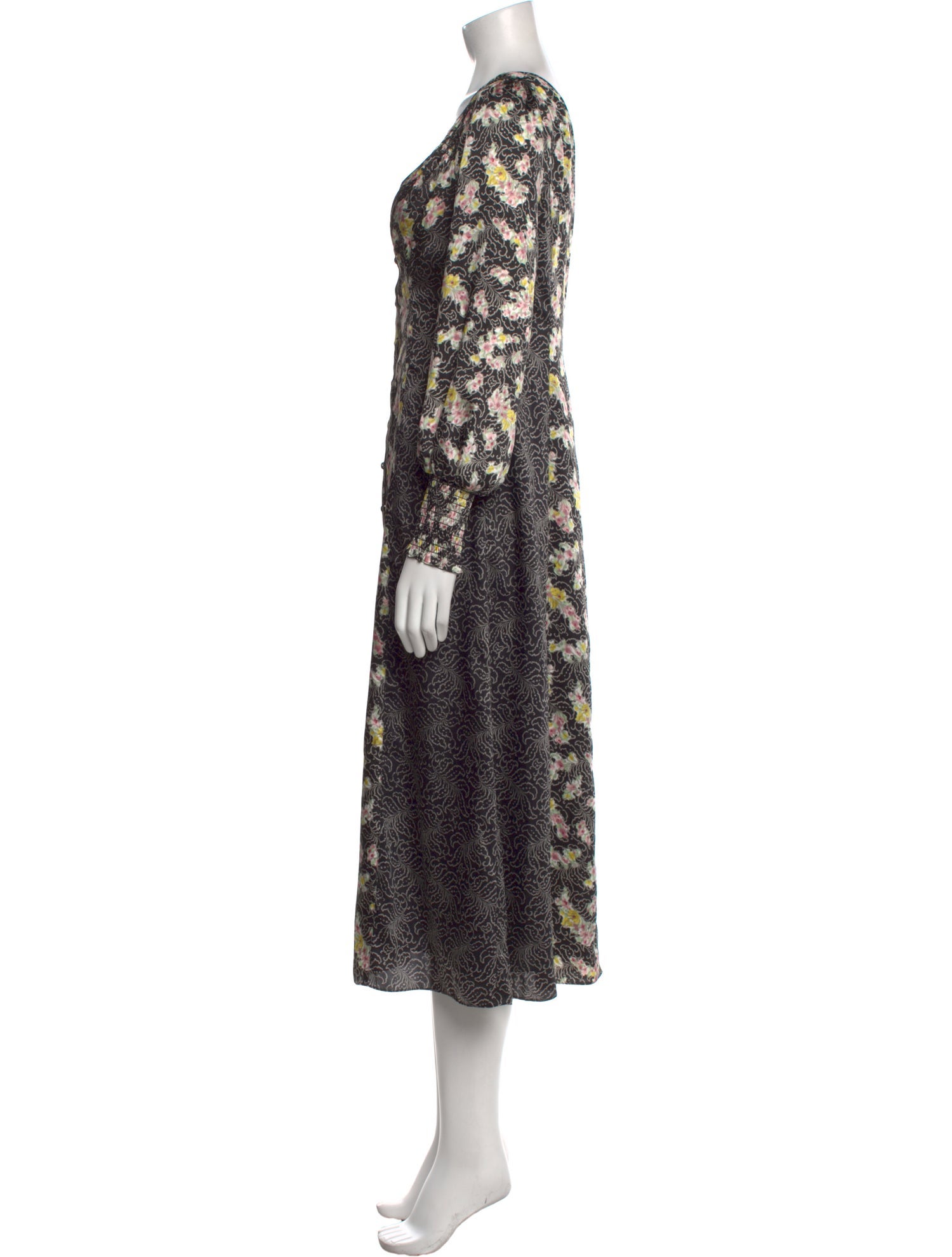 Cinq à Sept Floral Print Long Dress w/ Tags