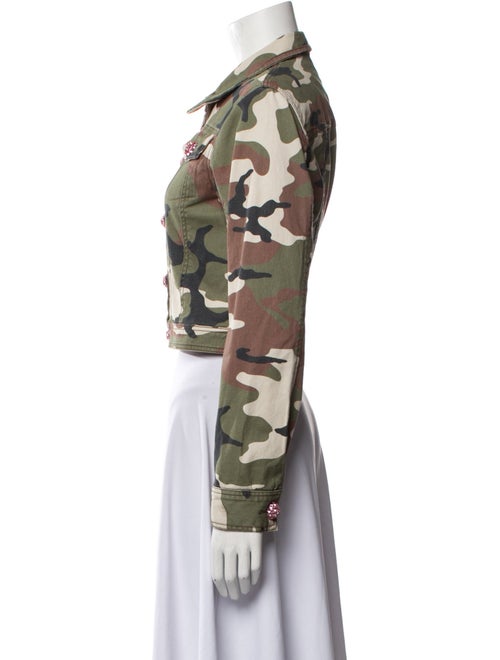 Cinq à Sept Camouflage Print Denim Jacket