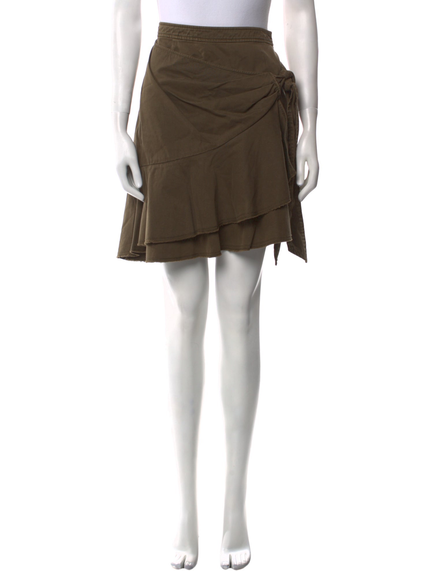 Cinq à Sept Raw-Edge Trim Knee-Length Skirt