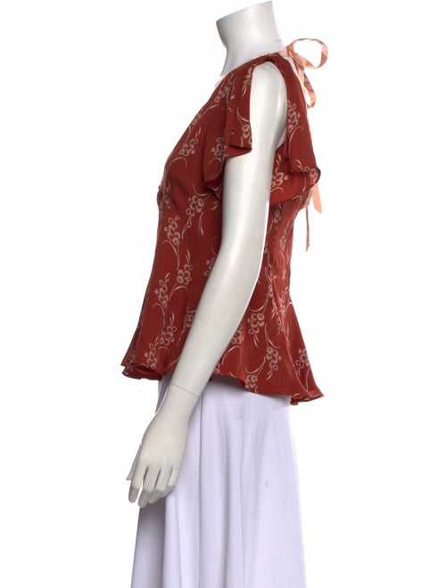 Cinq à Sept Silk Floral Print Blouse