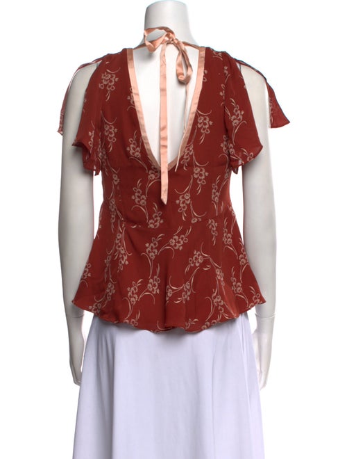 Cinq à Sept Silk Floral Print Blouse